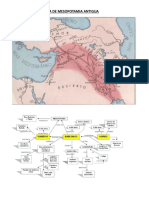 Mapa de Mesopotamia Antigua.