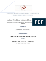 Actividad Nº 17 Informe de Trabajo Colaborativo III Unidad