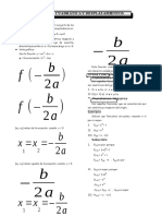 Función cuadrática y desplazamientos