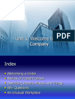 Unit 1 - Welcome To Our Company