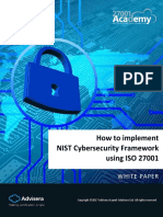 How To Implement NIST Cybersecurity Framework Using ISO 27001