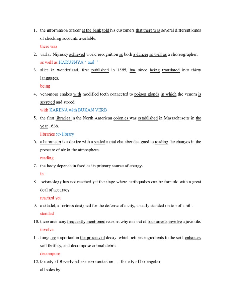 Common English Errors Explained | PDF | Decomposition | Nature