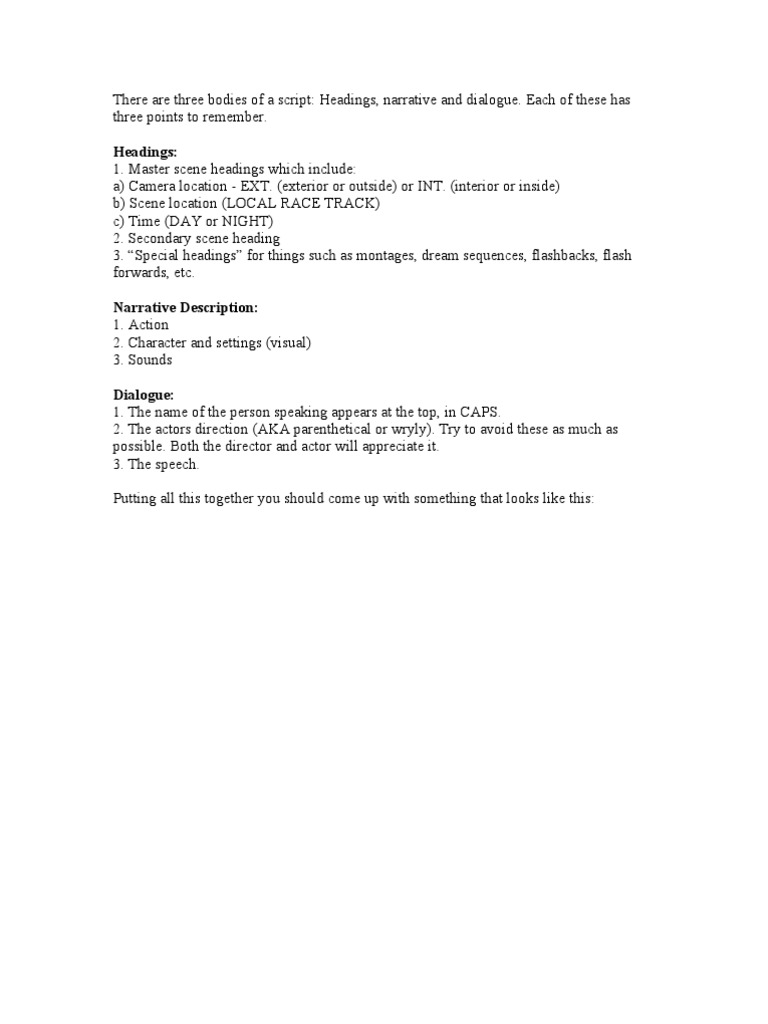 Script Structure for 3-Person Dialogue | PDF | Cinema Of India | Leisure