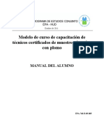 Modelo de Curso de Capacitación de Tecnicas de Muestreos PDF
