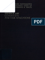 Convex Sets and Their Applications - Steven R. Lay