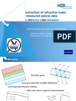 Transmitancia ángulo variable / método matriz de transferencia