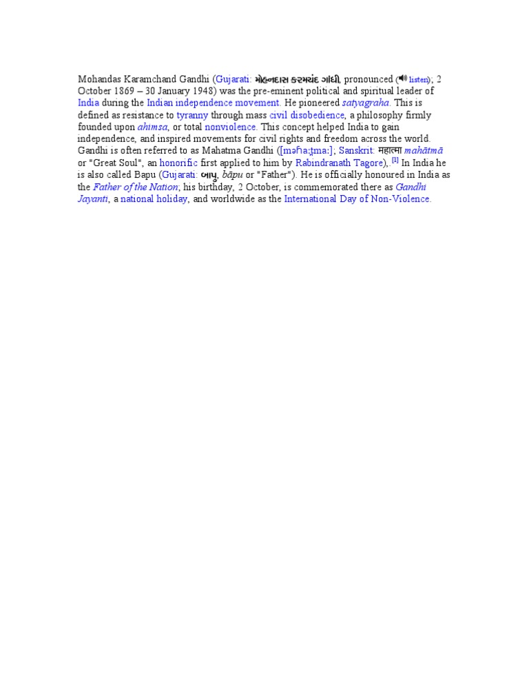 Satyagraha and Ahimsa in Gandhi's Legacy | PDF | Politics | Social Science