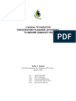 Participatory Planning Activities: A Manual To Facilitate To Empower Community Ipm