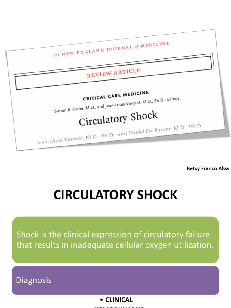 Shock Circulatorio | PDF | Shock (Circulatory) | Heart