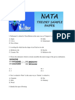 Nata Sample Papers - 1 (Theory)