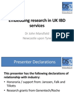 Embedding Research in UK IBD Services Short
