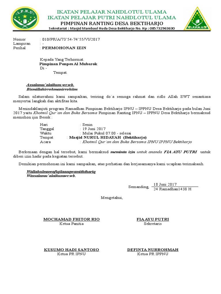 Surat Undangan Buber 2017