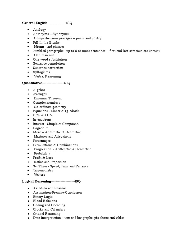 Comprehensive English & Math Test Guide | PDF
