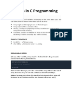Arrays in C Programming