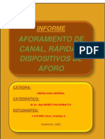 AFORAMIENTO DE UN CANAL, RAPIDA, DISPOSITIVOS DE AFORO.docx