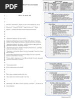 PLOSOne Formatting Sample Title Authors Affiliations