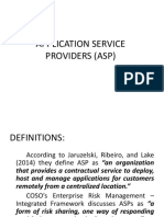 Application Service Providers (ASP)