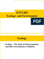 ENVI 003 Ecology and Environment