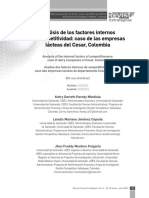 Analisis de Factores Internos de Competividad Caso Empresas Lacteas Colombia