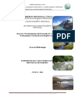 Expediente de Caracterización Provincia de Paruro Hidrología