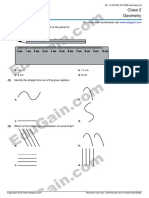 Class 2 Geometry: (1) in The Figure Given Below, Length of The Pencil Is