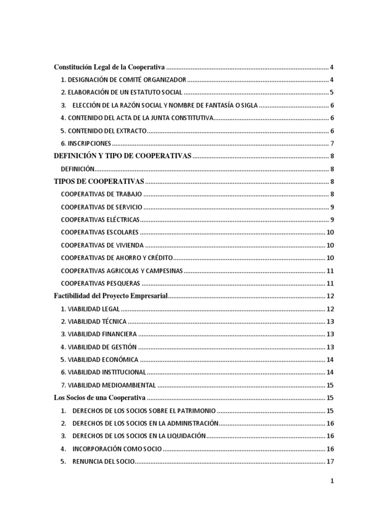 Requisitos para Crear una Cooperativa | PDF | Cooperativa | Sociedad de ...