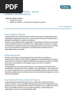 Administração - Aula 01 - Carr. Administrativas - Prof. Luiz Rezende