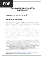 Resumo Para Concurso Professor - Vigotsky