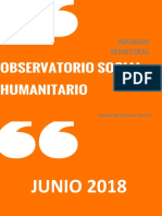 Observatorio Social - Humanitario VP. Informe 1er Semestre 2018