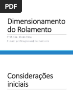 Dimensionamento Do Rolamento