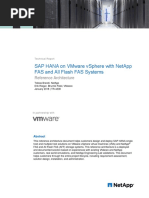 Sap Hana On Vmware Vsphere With Netapp Fas and All Flash Fas Systems