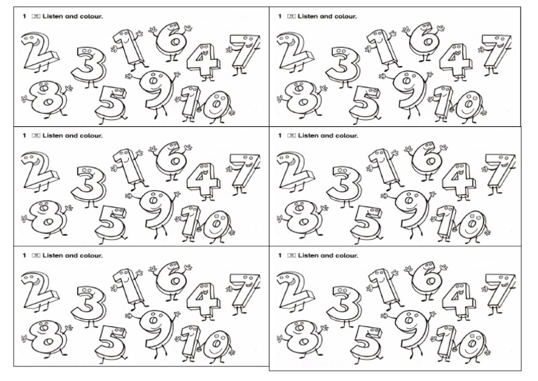 Colours And Numbers Listening Pdf