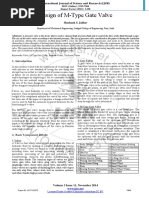 Design of M-Type Gate Valve