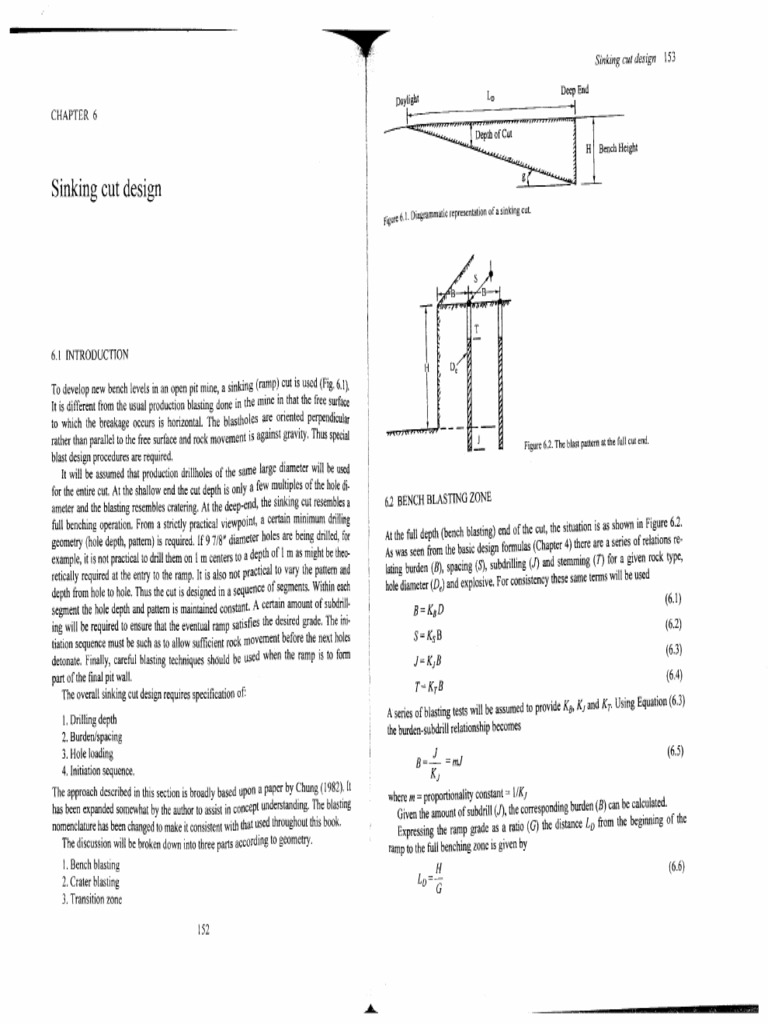 Chapter 6 Sinking Cut Design PDF | PDF
