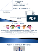 Case Study on Teaching with individual differences.