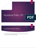 Insurance Policy - The Basics