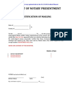 Affidavit of Notary Presentment - Red