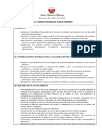 Anexo 2: Formato Resumen de Plan de Gobierno: I. Objetivo