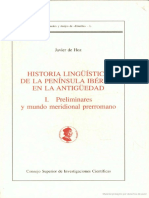 De Hoz, Historia Linguistica