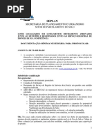 05112013 Documentos Para Aprovaacao de Subdivisao, Unificaacao, Lotes Urbanizados