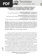 SILVA - Princípios Da Igualdade e Desigualdade Da Diferença e Diversidade