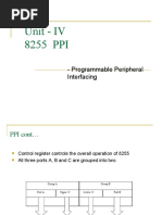 Unit - IV 8255 PPI: - Programmable Peripheral Interfacing