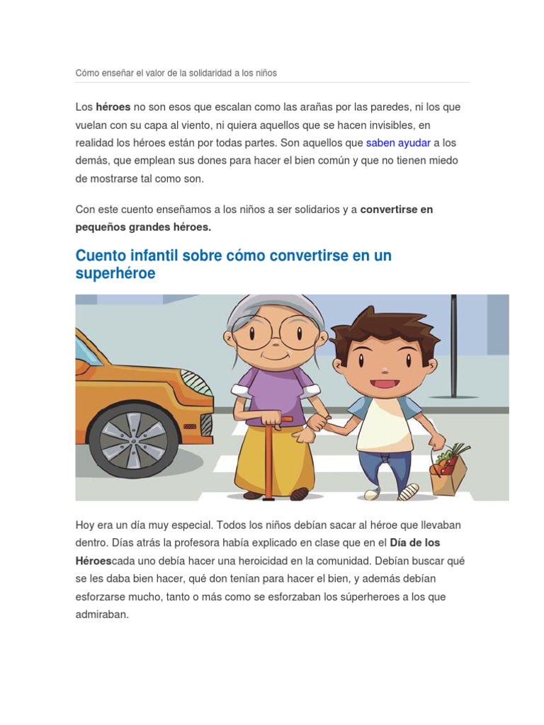 Cómo Enseñar El Valor de La Solidaridad A Los Niños | PDF | Piratería ...