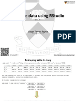Reshape Data Using Rstudio: Oscar Torres-Reyna