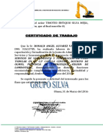 Certificado Ronald Jass Huaraz