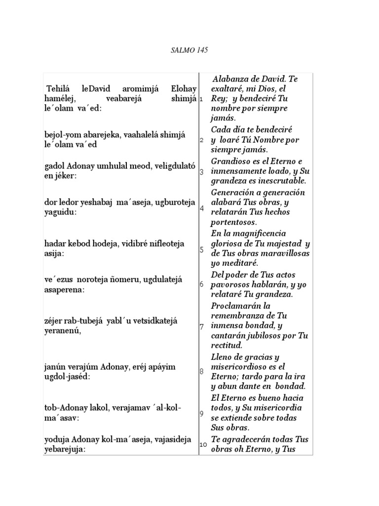 Salmo 145 | PDF