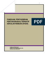 Panduan Pentadbiran Pasr 2018