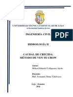 Informe Caudal de Crecida