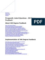 Frequently Asked Questions - 360 Degree Feedback