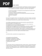 Simulado Brasil Colonial e Império